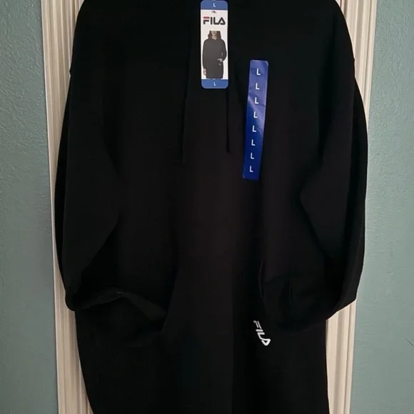 NWT FILA black hoodie L - Picture 2 of 10